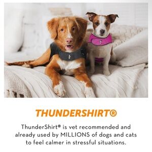 ThunderShirt Dogs Vest XL Calming Fireworks Travel Separation Anxiety NWOT